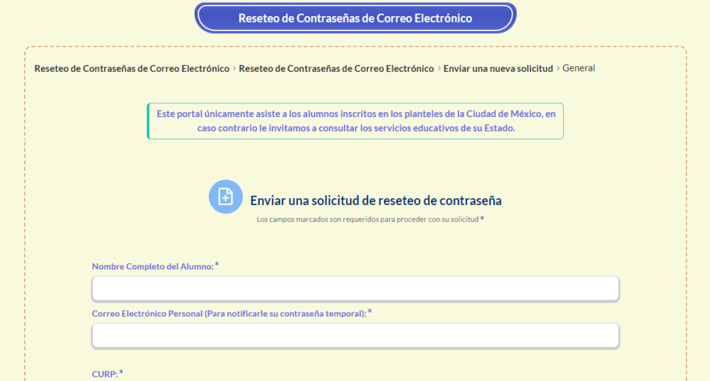 Olvidé mi contraseña del correo institucional, ¿qué debo hacer?