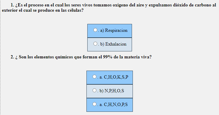 Examen de Biología de primero de secundaria contestado con respuestas (2023)