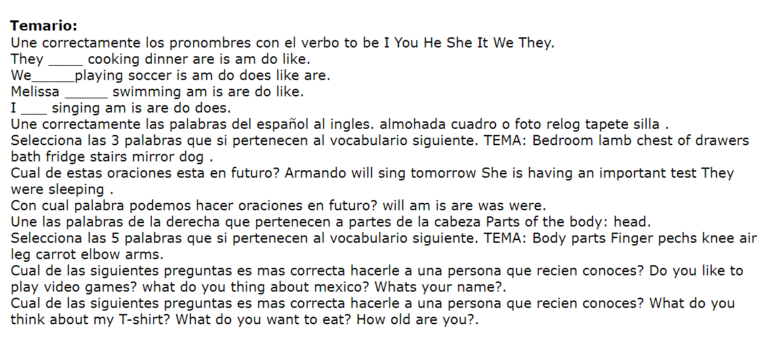 Examen De Ingles Segundo De Secundaria Bloque 3